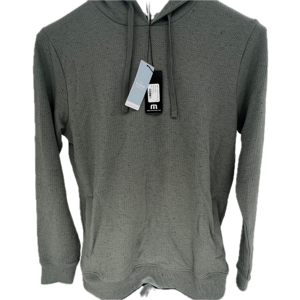Travis Mathew Cloud Waffle Hoodie - Dark Olive - Small